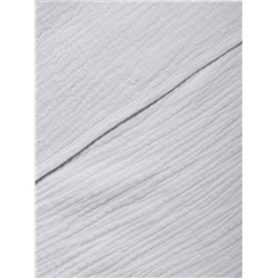 Полотенце - уголок муслиновое Крошка Я, 75×75 см, 100% хлопок, 120 г/м², серо-голубое