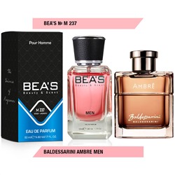Beas M237 Baldessarini Ambre Men edp 50 ml, Парфюм мужской Beas M237 создан по мотивам аромата Baldessarini Ambre