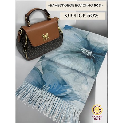 Платок с кистями цветочный принт 3D  Арт: С2512/10