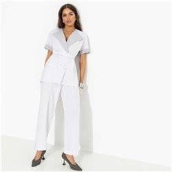 Брючный костюм с карманами, Прогулки по Монмартру (grey, 2 в 1, с поясом)