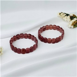 Радуга Самоцветов Браслет из Клубничного кварца