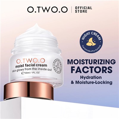 Дневной крем O.TWO.O Skin Care Day Cream Moist Facial Cream Moisturizing Refreshing Day Cream увлажняющий 30 ml