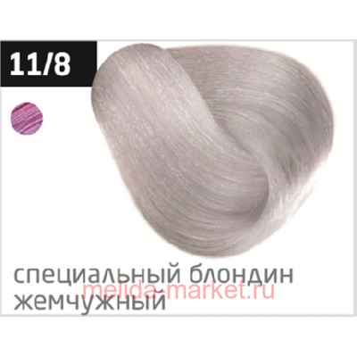 OLLIN PERFORMANCE 11/8 специальный блондин жемчужный 60мл Перманентная крем-краска для волос