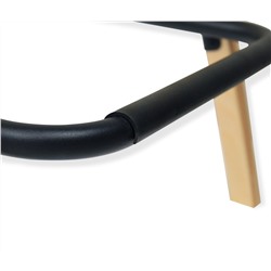 Стул полубарный SHT-ST31-C4/S94-1
                        лунный камень / прозрачный лак / черный муар