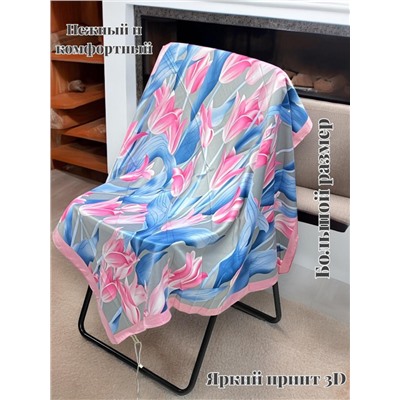 Платок шелковый "Тюльпаны" Арт 9062/4