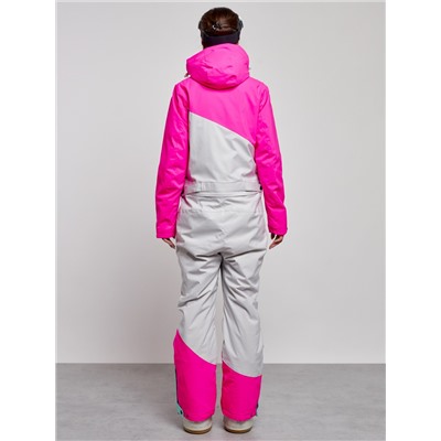 Горнолыжный комбинезон женский зимний розового цвета 2326R