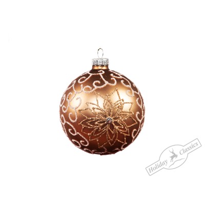 Шар "Капучино"  (стекло) 8 см