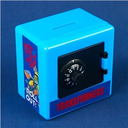 Копилка сейф, 8.8х8.8х7.5 см, Трансформеры