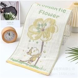 Gauze cartoon children's sweat towel, wholesale