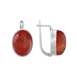 Серьги 'Скай' с агатом ИАСК31113Х18АГ0N6