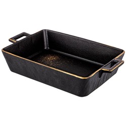 БЛЮДО ДЛЯ ЗАПЕКАНИЯ BRONCO "MIDNIGHT GOLD" 35*21,5*6,5 СМ 2900 МЛ (КОР=6ШТ.)