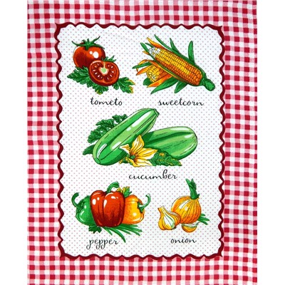 Набор из 3-х кухонных полотенец Дачный микс