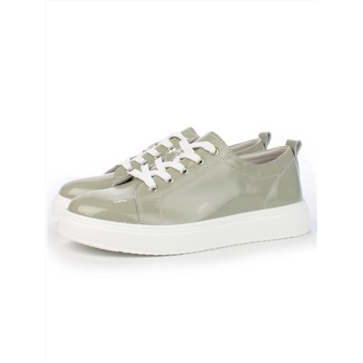 05-HY21-5D GRAY GREEN Кроссовки женские (натуральная кожа)