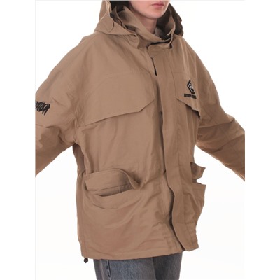 3104 DK. BEIGE Куртка демисезонная женская (100 гр. холлофайбер)