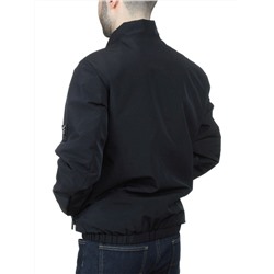 EM25057-1 BLACK Куртка-бомбер мужская демисезонная (100 гр. синтепон)