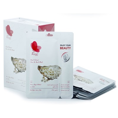 Маска + крем для лица Rosel Cosmetics Face Mask Pearl Extract 36 + 6 g