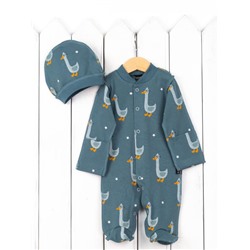 Комплект для мальчика Baby Boom КН150/1-И я730 Гуси