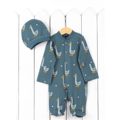 Комплект для мальчика Baby Boom КН150/1-И я730 Гуси