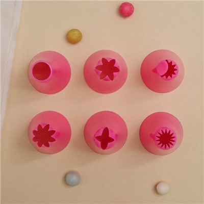 Набор кондитерский Доляна «Бирюза», 6 насадок (основание насадки 2.5 см), 29×19×3.5 см, насадки и МИКС