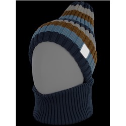 Комплект для мальчика NIKASTYLE Шапка снуд 12з11523 джинсовый