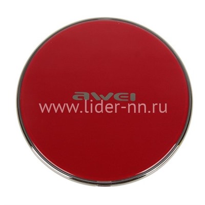 Беспроводное зарядное устройство AWEI W3 (красное)