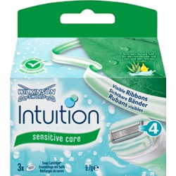 Wilkinson Intuition naturals чувствительный	 care Лезвия для бритвы, 3 шт