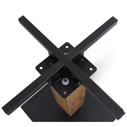 Основание для стола SHT-TU22
                        дуб брашированный корич / черный муар