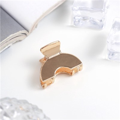 Крабик для волос «Брианна», дуга, 2 см, золото