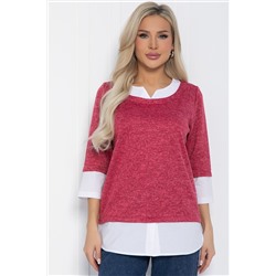 Джемпер Нежный акцент (коралловый) Б12617-4