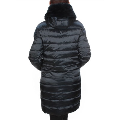 815-E03 DARK BLUE Пальто зимнее женское VISDEER (200 гр. тинсулейт)
