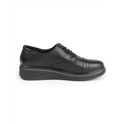 03-5322 BLACK Полуботинки женские (натуральная кожа)