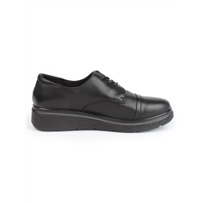 03-5322 BLACK Полуботинки женские (натуральная кожа)