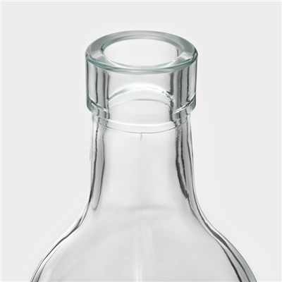 Бутылка для соусов и масла Доляна «Классик», 500 мл, 5.5×30 см, с капельным дозатором, стекло, прозрачная