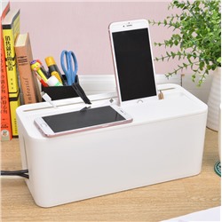 Кабель-бокс  с отделением для планшета и смартфона 2318 белый