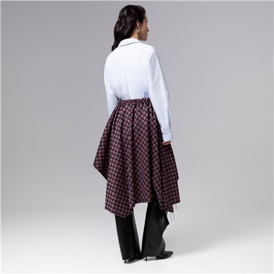 Юбка-килт с необработанными краями, Игра теней