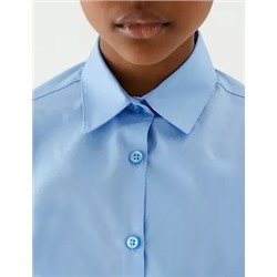 2pk Girls' 3/4 Sleeve Easy Iron School Shirts (2-16 Yrs)