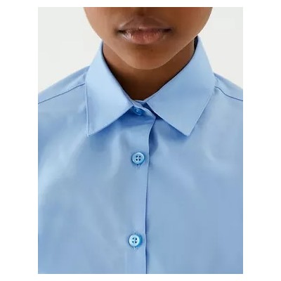 2pk Girls' 3/4 Sleeve Easy Iron School Shirts (2-16 Yrs)