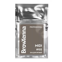 Хна для бровей: цвет Холодный кофе #102 (3 г), Brow Xenna Brunette Cold Coffee #102 Refill, произв. BrowXenna