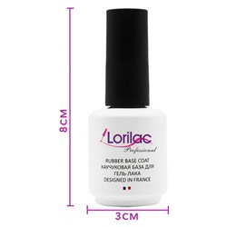 Каучуковая база Lorilac Professional Rubber Base Coat 15 ml