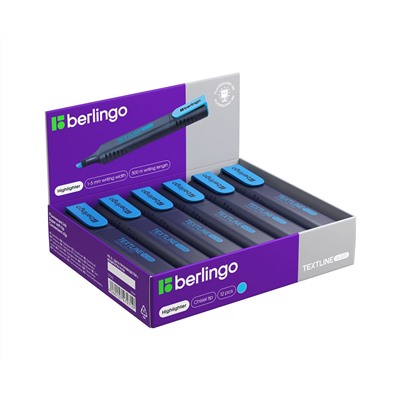 Текстовыделитель Berlingo "Textline HL500" голубой, 1-5мм