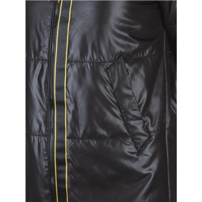 B19108 BLACK Пальто демисезонное женское Aikesdfrs