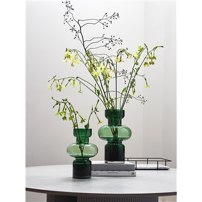 Ваза Florum, 30 см, изумрудная