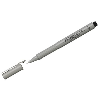 Ручка капиллярная Faber-Castell "Ecco Pigment" черная, 0,05мм