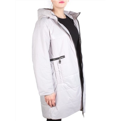 M820 GRAY Пальто демисезонное женское (100 гр. синтепон)