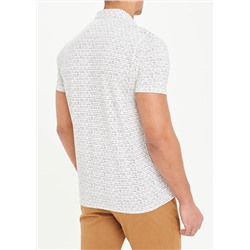 Short Sleeve Dash Print Jersey Shirt