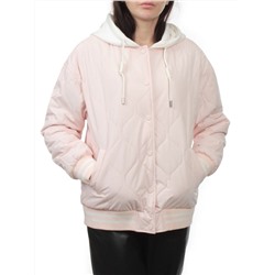 H24-90 PINK Куртка бомбер демисезонная женская (100 гр. синтепон)