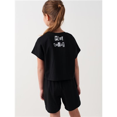 Комплект для девочки: футболка, шорты