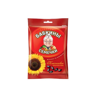 «Бабкины семечки», семечки отборные, жареные, 190 г