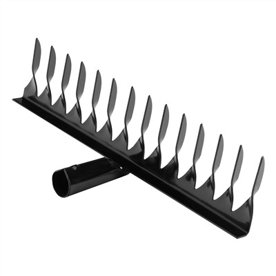 Грабли стальные, 350 мм, 14 витых зубьев, без черенка, Сибртех