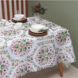Скатерть Доляна «Хвойный узор» 110×145 см, 100% п/э